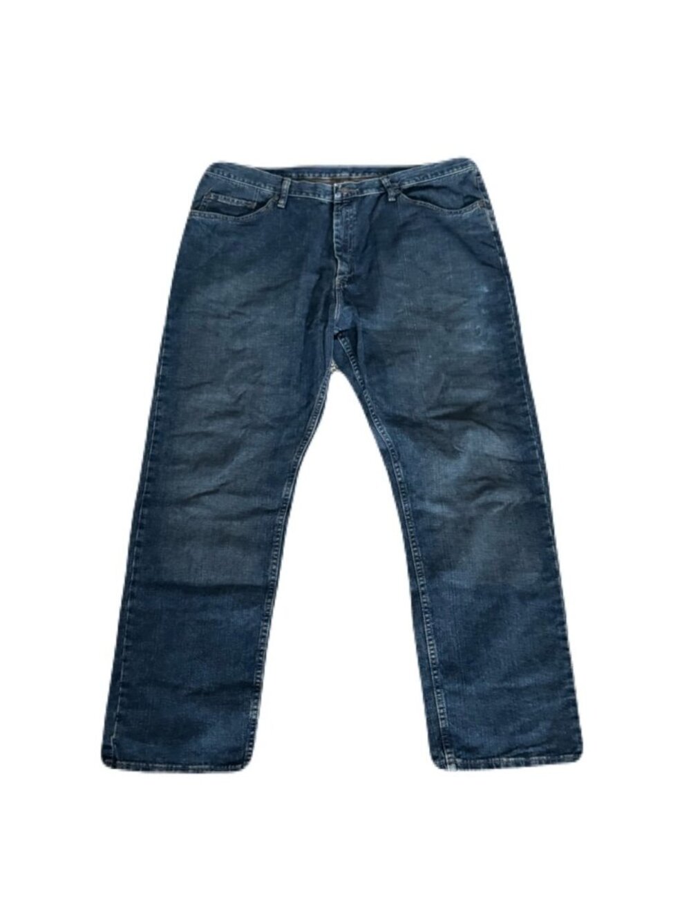 Wrangler 42 x 32 Dark Wash Straight Leg Jeans